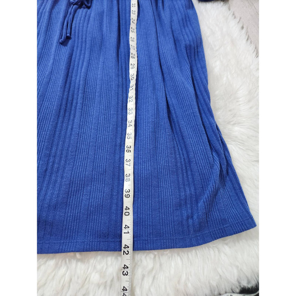 Lane Bryant Womens Sweater Dress Cowl Neck Long Sleeve Tie‎ Waist Blue 22/24 - Picture 6 of 6